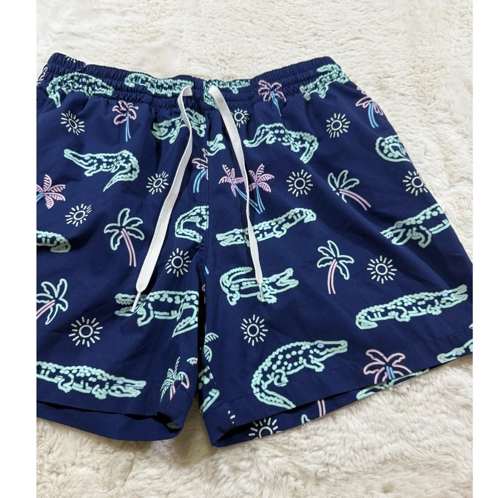 Chubbies Swim Trunks Crocodile Tree Board Shorts Vacation Beach Tropical S/M
